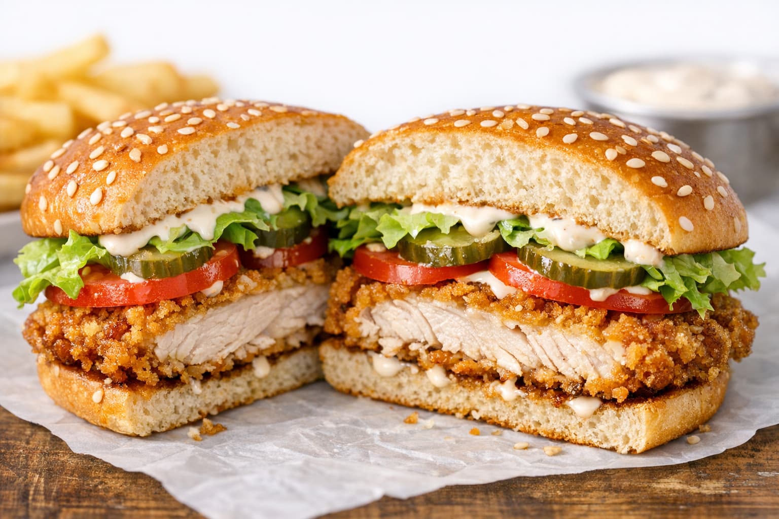 ساندويش دجاج كرسبي