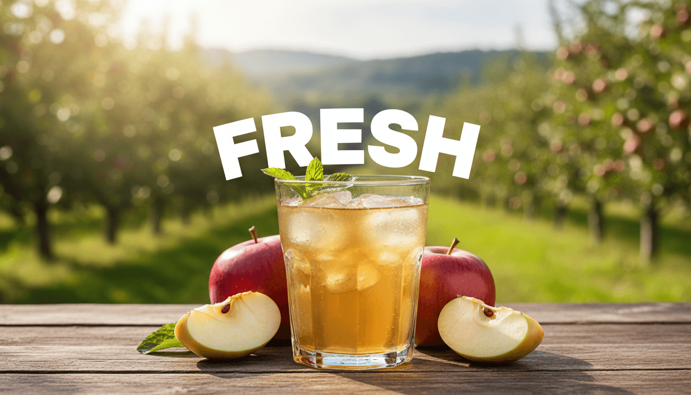 Glas Apfelsaft naturtrüb