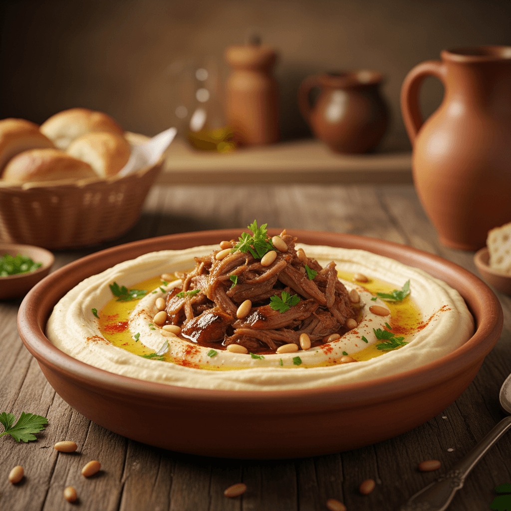 Hummus mit Fleisch